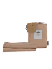 Panda London Set of 2 Vintage Pink Kids Bamboo Viscose Fitted Cotbed Fitted Sheets - Image 1 of 3