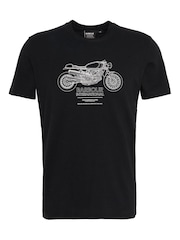 Barbour® International Morley Bike Graphic 100% Cotton T-Shirt - Image 5 of 5