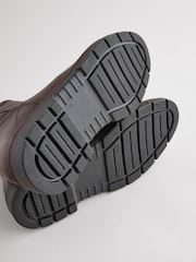 Brown Leather Pull On Boots - Image 6 of 6