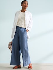 Seasalt Cornwall Blue Calluna Trousers - Image 1 of 9