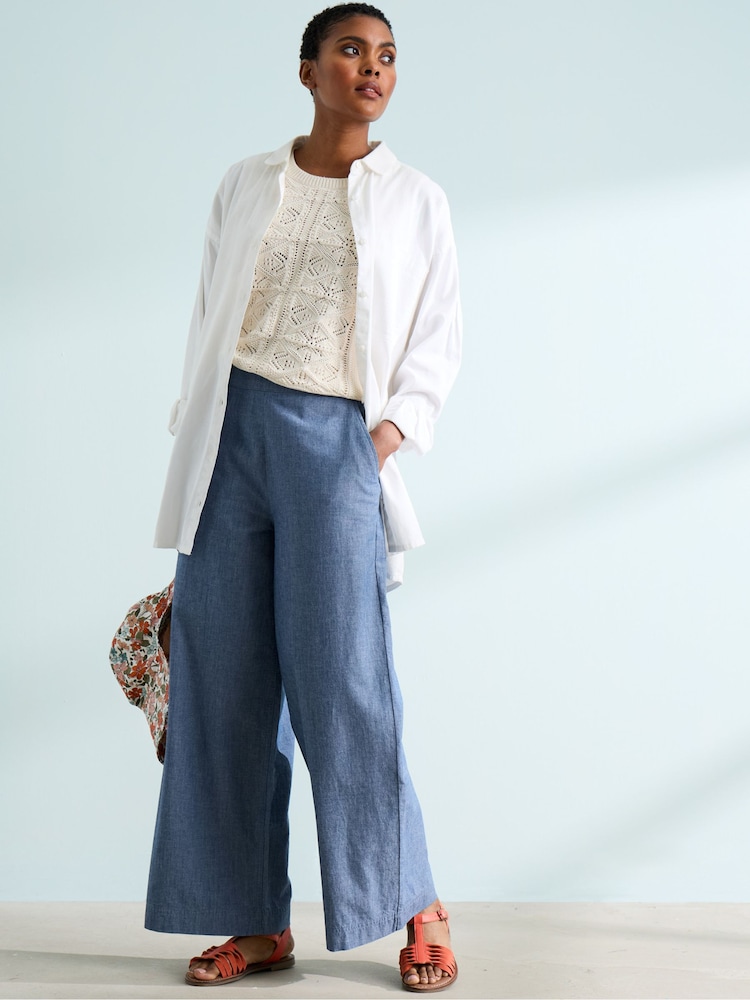 Seasalt Cornwall Blue Calluna Trousers - Image 1 of 9