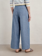 Seasalt Cornwall Blue Calluna Trousers - Image 6 of 9