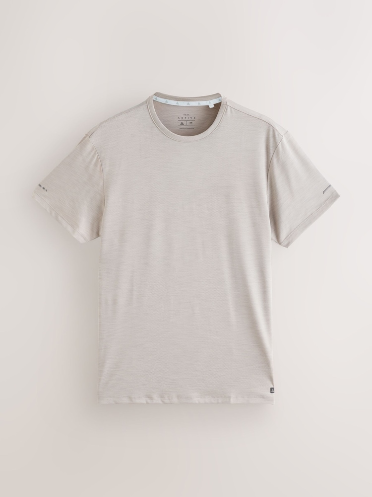 Neutral Stone Active Gym Training T-Shirt - Image 8 of 10