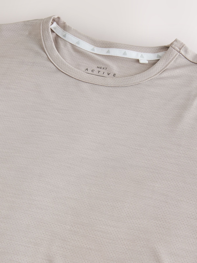 Neutral Stone Active Gym Training T-Shirt - Image 9 of 10