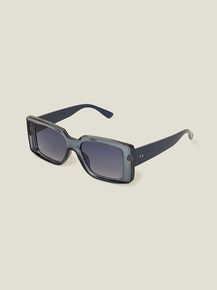 Accessorize Blue Crystal Square Frame Sunglasses - Image 2 of 3