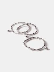 Mint Velvet Silver Tone Friendship Bracelet Set - Image 2 of 3