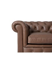 Halo Brown Gainsborough Leather Chair - Image 11 of 11