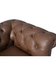 Halo Brown Gainsborough Leather Chair - Image 9 of 11