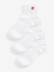 Sweaty Betty White A Essentials Mid Socks 3 Pack - Image 1 of 3