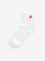Sweaty Betty White A Essentials Mid Socks 3 Pack - Image 3 of 3