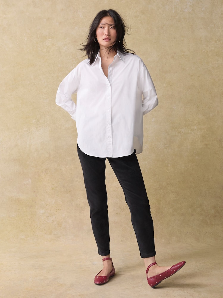 Black Corduroy Skinny Trousers - Image 1 of 7