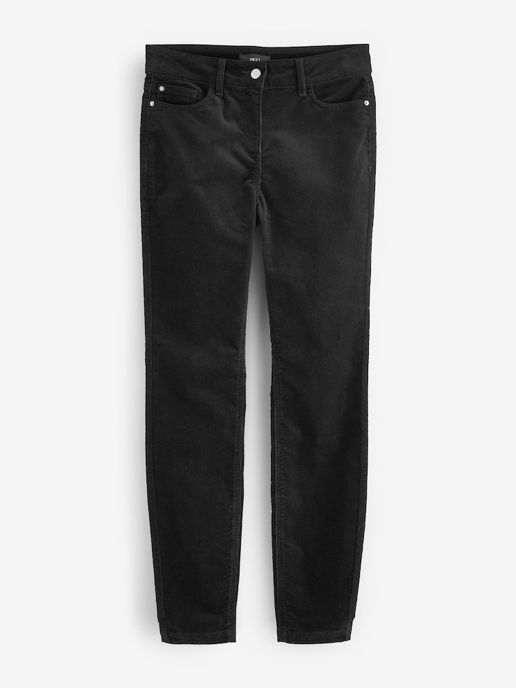 Black Corduroy Skinny Trousers - Image 6 of 7