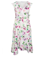 Yours Curve White Ruffle Wrap Dress - Image 5 of 5