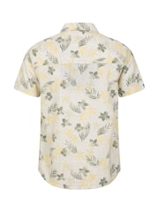 Mountain Warehouse Green 100% Cotton Tropical Printed Mens Short Sleeved Shirt - Image 3 of 5