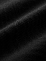 Black Relaxed Fit Long Sleeve Heavyweight 100% Cotton T-Shirt - Image 7 of 7