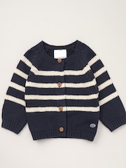 Rock-A-Bye Baby Boutique Cosy 100% Cotton Knit Cardigan - Image 1 of 3