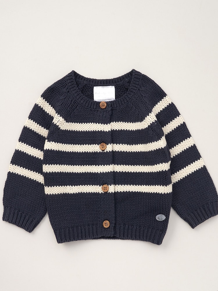 Rock-A-Bye Baby Boutique Cosy 100% Cotton Knit Cardigan - Image 1 of 3