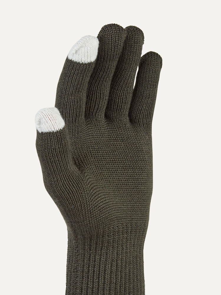 Sealskinz Hanworth Solo Merino Black Gloves - Image 2 of 4