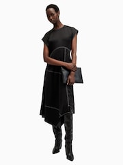 AllSaints Black Agnes Dress - Image 1 of 7