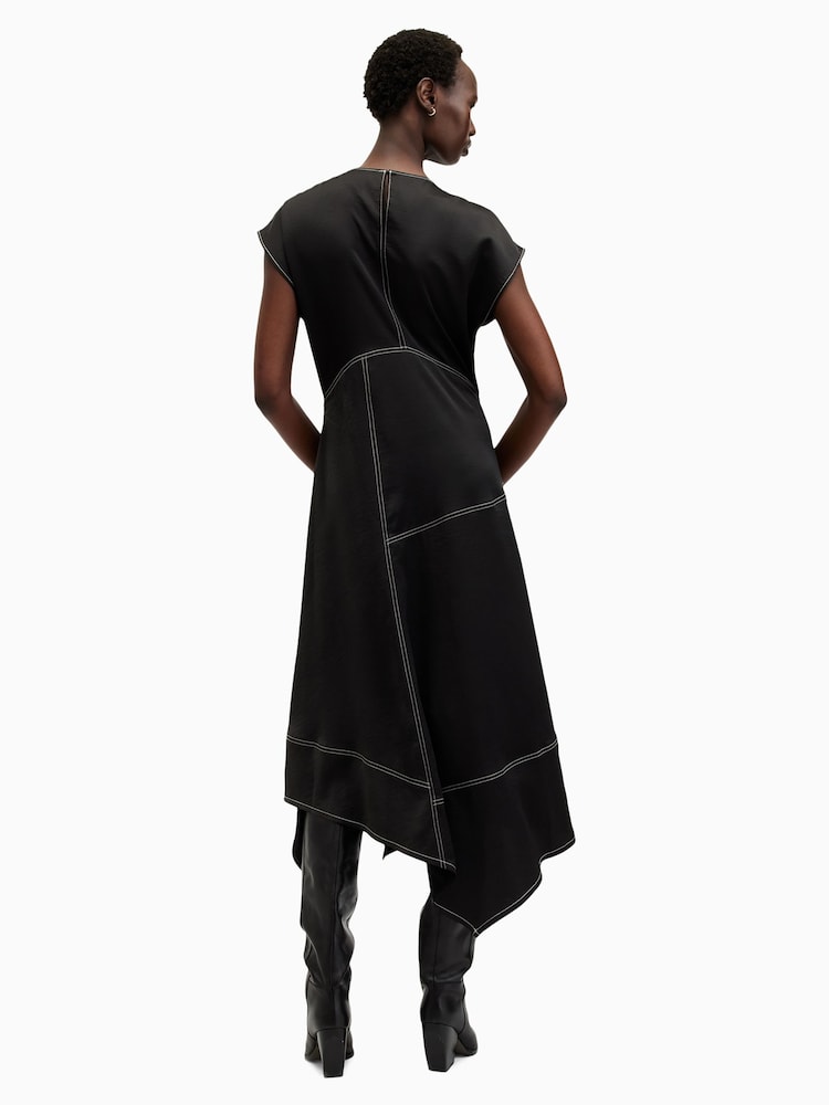 AllSaints Black Agnes Dress - Image 2 of 7