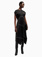 AllSaints Black Agnes Dress - Image 3 of 7