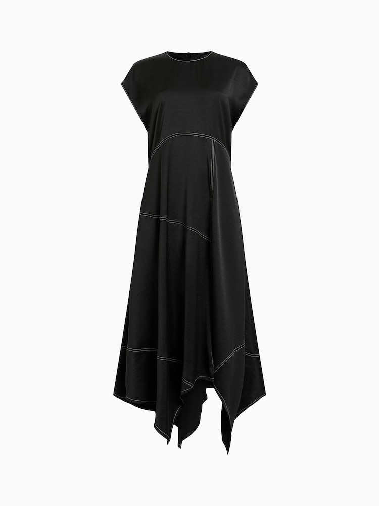 AllSaints Black Agnes Dress - Image 7 of 7