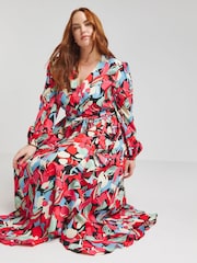 Simply Be Black Wrap Dress - Image 3 of 4