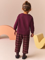 Purple 100% Cotton Long Sleeve Appliqué Bow Top (3mths-7yrs) - Image 3 of 8