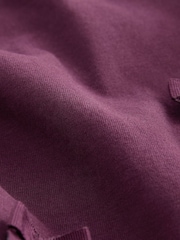 Purple 100% Cotton Long Sleeve Appliqué Bow Top (3mths-7yrs) - Image 8 of 8