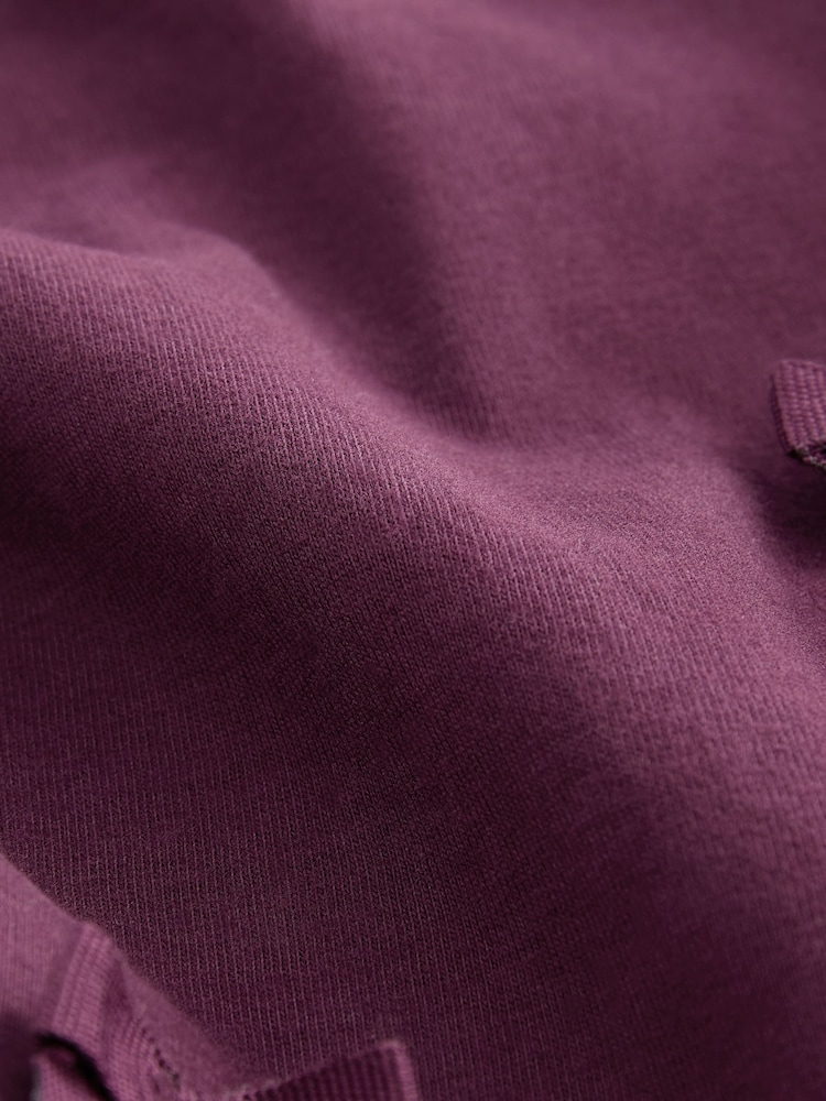 Purple 100% Cotton Long Sleeve Appliqué Bow Top (3mths-7yrs) - Image 8 of 8