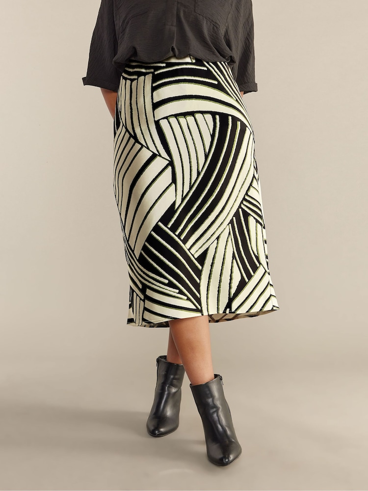 Evans Satin Bias Cut Skirt - Image 1 of 4