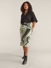 Evans Satin Bias Cut Skirt - Image 3 of 4