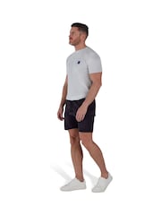 Raging Bull Stretch Waist 100% Cotton Jersey Cargo Black Short - Image 2 of 4