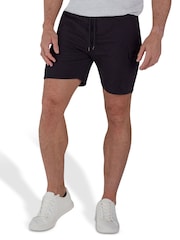 Raging Bull Stretch Waist 100% Cotton Jersey Cargo Black Short - Image 4 of 4