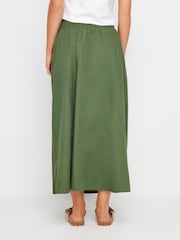 PixieGirl Petite Green Girl Poplin Maxi 100% Cotton Skirt - Image 3 of 5