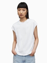AllSaints White Esme T-Shirt - Image 1 of 8