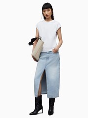 AllSaints White Esme T-Shirt - Image 4 of 8