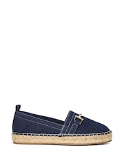 Dune London Blue Gellato Snaffle Trim Espadrilles - Image 2 of 5