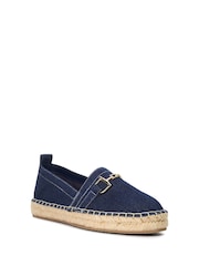 Dune London Blue Gellato Snaffle Trim Espadrilles - Image 4 of 5