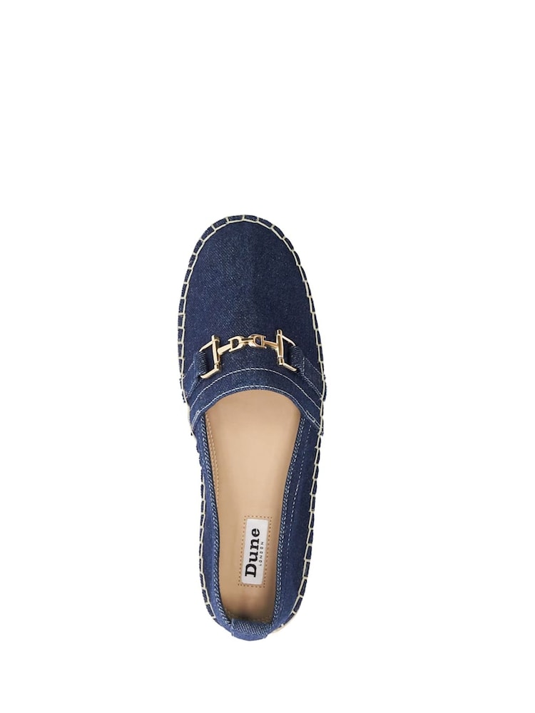 Dune London Blue Gellato Snaffle Trim Espadrilles - Image 5 of 5