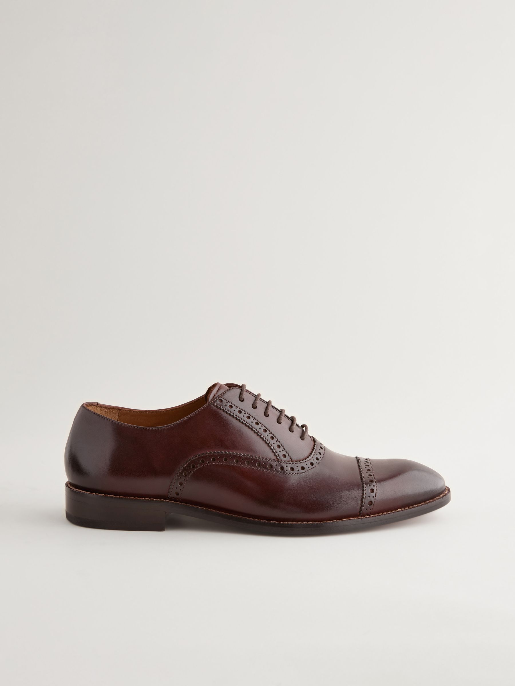 Buy Brown Signature Oxford Toecap Leather Sole Shoes from Next Luxembourg
