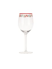 Cath Kidston Red Feels Like Home Set of 4 Wine Glasses - Image 2 of 3