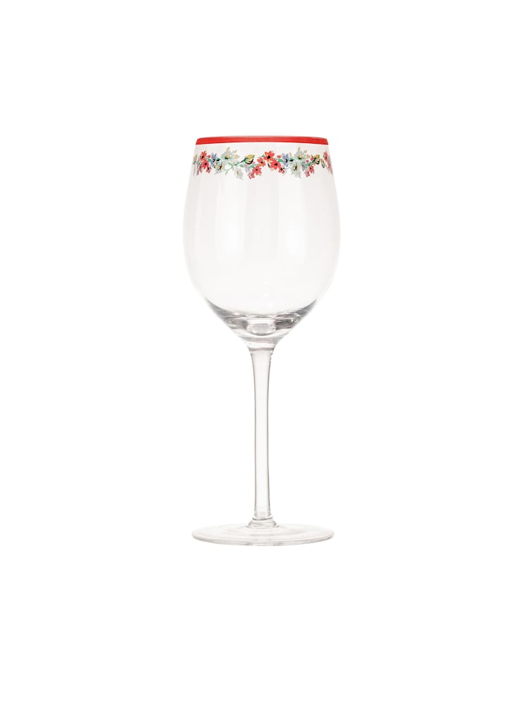 Cath Kidston Red Feels Like Home Set of 4 Wine Glasses - Image 2 of 3