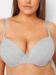 Yours Curve Grey Lace Trim Padded Bra 2 Pack - Image 5 of 5