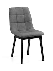 Julian Bowen Set of 4 Grey Hayden Dining Chairs - Image 3 of 6