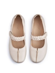 Hotter Cream Standard Fit Shake II Touch Fastening Leather Shoes - Image 3 of 4