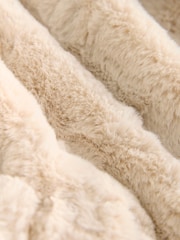 Kremowy - Faux Fur Zip Lounge Jacket - Image 10 of 10