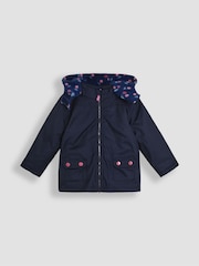 JoJo Maman Bébé Navy Pink Cherry 4-In-1 Polarfleece Jacket - Image 2 of 12