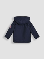 JoJo Maman Bébé Navy Pink Cherry 4-In-1 Polarfleece Jacket - Image 3 of 12