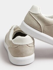 Yours Curve Grey Retro Trainers In Extra Wide EEE Fit - Image 3 of 5